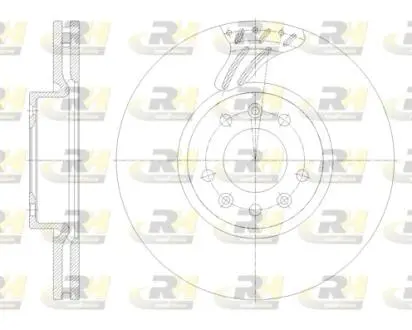 Тормозной диск ROADHOUSE 62122.10