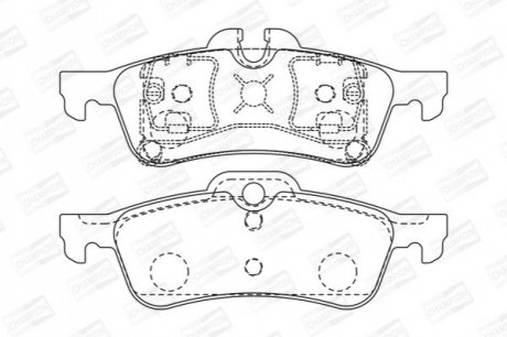 Тормозные колодки CHAMPION 573056CH