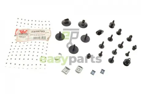 Ремкомплект бампера (заднього) Renault Megane IV 16- Van Wezel 4409793