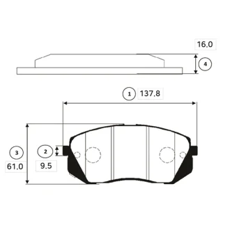 Колодки тормозов Hyundai I40/Ix35 10-Sonata 09-14 Tucson 04-10 Kia Sportage 10-передн. (выр-во) CTR GK0501