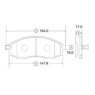 Фото колодки тормозов NISSAN NAVARA (выр-во) CTR GK0726 Колодки тормозов NISSAN NAVARA (выр-во) CTR GK0726