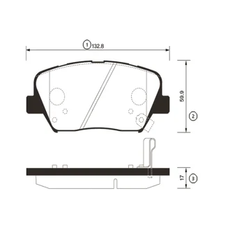 Колодки тормозов (выр-во) CTR GK0556