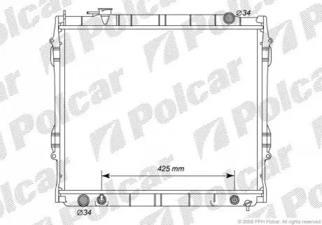 Радиатор охлаждения Polcar 819708-2