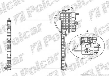 Радиатор охлаждения Polcar 5012086X