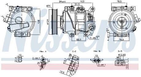 Компрессор кондиционера NISSENS 890896