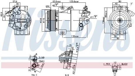 Компрессор кондиционера NISSENS 891012