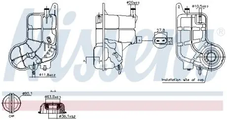 Бачок компенсационный NISSENS 996288
