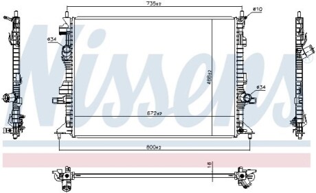 Радіатор NISSENS 606908