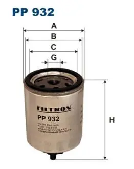 Фільтр паливний FILTRON PP932