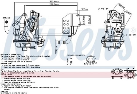 Клапан рецеркуляции отработавших газов NISSENS 98230