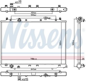 Радиатор сист. охлаждения NISSENS 606314