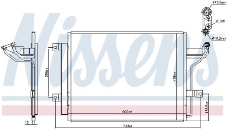 Радіатор кондиціонера NISSENS 940909