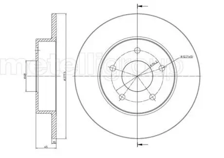 Гальмівний диск задн. Primera/Almera 00-08 CIFAM 800-762C