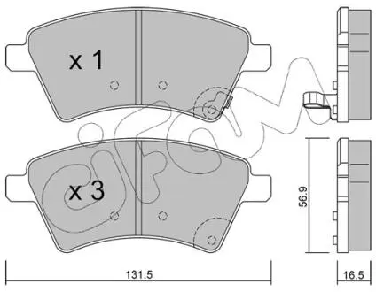 Гальмівні колодки пер. Suzuki SX4 04> CIFAM 822-702-0