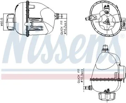 Бачок компенсационный NISSENS 996317