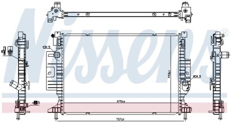 Радиатор NISSENS 606387