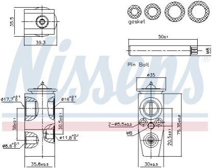 Клапан расширительный кондиционера NISSENS 999445