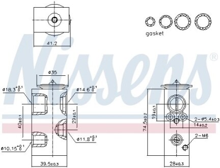 Клапан расширительный кондиционера NISSENS 999426