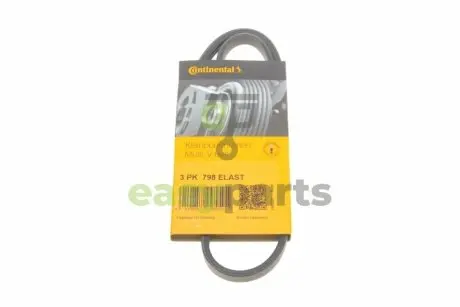 Ремінь генератора Mazda 3/6/CX-3/CX-5 2.0 11- Contitech 3PK798 ELAST