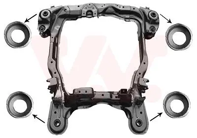 Подрамник передний HYUNDAI TUCSON/ KIA SPORTAGE 04>10 (выр-во) Van Wezel 8267690