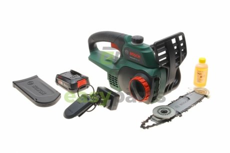 Пила ланцюгова акумуляторна UniversalChain 18 (18V/2.5A/h) 20 см/З автомат. змащенням ланцюга + мастило BOSCH 0 600 8B8 000