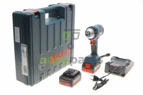 Фото гайковерт акумуляторний 1/2" 400 Нм 18V 5Ah (2 АКБ і заряд. пристрій) BOSCH 0 601 9K0 020 Гайковерт акумуляторний 1/2" 400 Нм 18V 5Ah (2 АКБ і заряд. пристрій) BOSCH 0 601 9K0 020