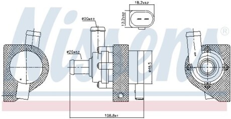 Насос системи охолодження NISSENS 832109