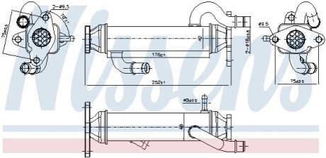 Радіатор відпрацьованих газів NISSENS 989328