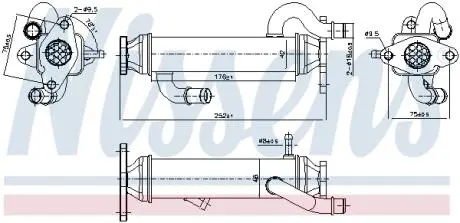 Радіатор відпрацьованих газів NISSENS 989328