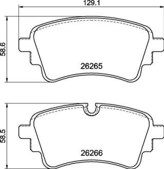 Гальмівні колодки зад. Audi Q7 15- BREMBO P85185