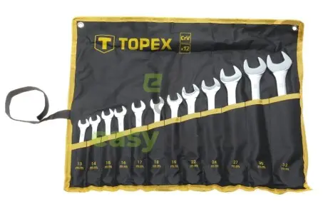 Набір ключів ріжково-накидних 13-32 мм 12 од. Topex 35D758