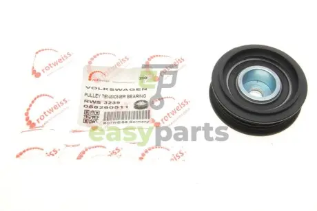 Ролик генератора Audi A4/A6/VW Passat 96-05 (натяжний) (60x15x10) ROTWEISS RWS3239