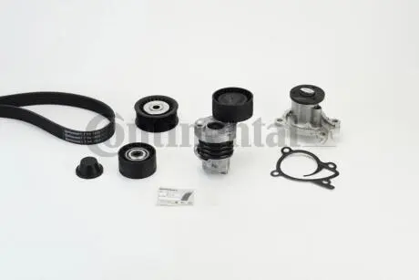 Фото комплект (ремень + ролики+помпа) Contitech 7PK1605WP1 Комплект (ремень + ролики+помпа) Contitech 7PK1605WP1