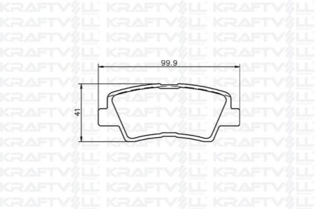 HYUNDAI Колодки тормозные задн.i30,40,Kia Ceed,Rio III 10- Kraftvoll 07010089