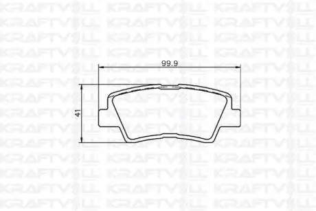 HYUNDAI Колодки тормозные задн.i30,40,Kia Ceed,Rio III 10- Kraftvoll 07010089