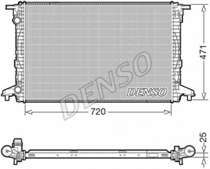 Радиатор AUDI A4 2015 - DENSO DRM02043 (фото 1)