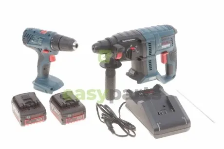 Набір інструментів перфоратор GBH 180-LI + шуроповерт GSR 180180-LI + 2x аккумулятора + зарядка BOSCH 0 615 990 M31