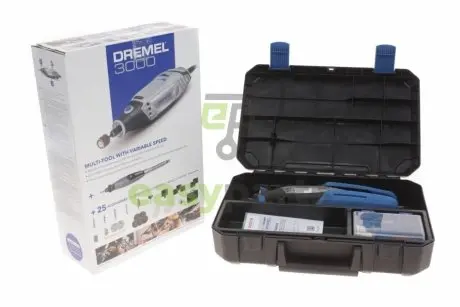 Гравер Dremel 3000 (130 Вт, 10000-30000 об/хв, 25 насадок в комплекті) BOSCH F 013 300 0JT
