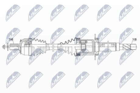 ПОЛУОСЬ NTY NPW-VV-145