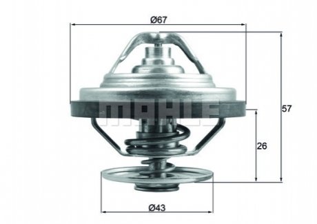 Термостат MAHLE / KNECHT TX15879 (фото 1)