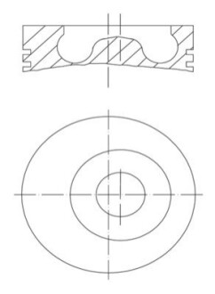 Поршень MAHLE / KNECHT 0102700 (фото 1)