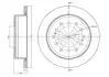 Гальмівний диск зад. Cruiser 300/80/90/Prado/Lexus GX 01-10 3.0-4.7 CIFAM 800-972C (фото 1)
