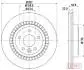 Диск гальмівний Volvo XC60 I 2.0-3.2 05.08-12.17 ASHIKA 61-00-0325C (фото 1)