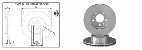Диск гальмівний перед. Citroen Jumper/Peugeot Boxer/ Fiat Ducato 1.9D-3.0HDi 94- APLUS 61357AP