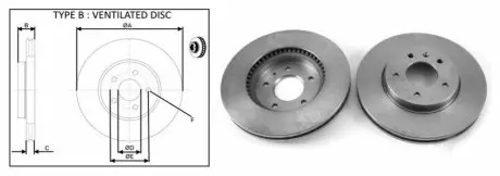 Диск гальмівний пер..Chevrolet Captiva (296*29) / Opel Antara 06- APLUS 61491AP