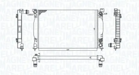 Радіатор охолоджування MAGNETI MARELLI BM1965