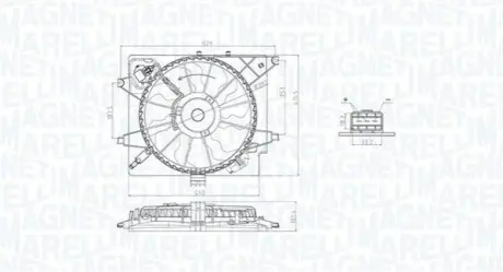 Вентилятор радиатора MAGNETI MARELLI MTC789AX