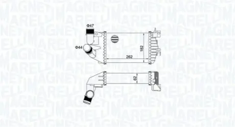 Радіатор наддуву MAGNETI MARELLI MST508