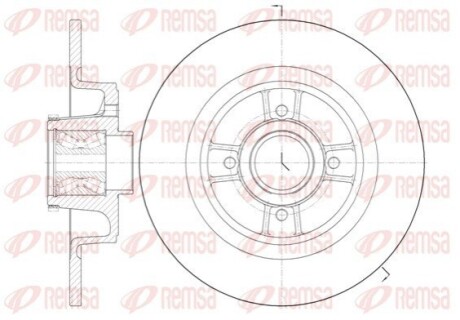 Диск гальмівний REMSA 6698.20