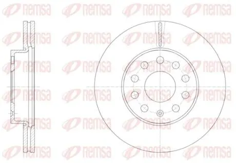 Диск гальмівний REMSA 61586.10